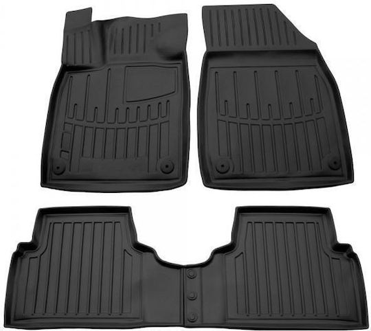 Race Axion Satz Vorder- und Hintermatten Wannenartig 4Stück aus Gummi für Volkswagen ID.3 2020 Schwarz