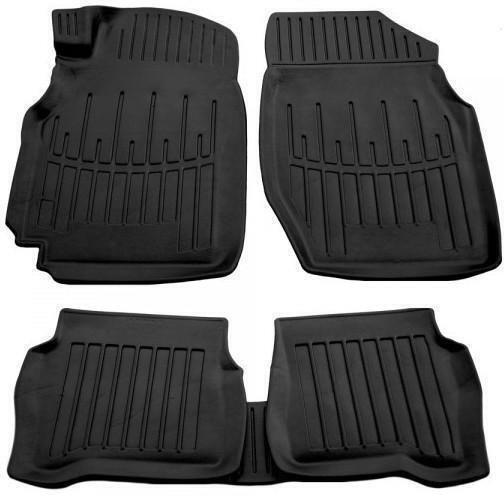 Race Axion Set of Front and Rear Mats 5pcs Tray Type for Nissan Almera 2006-2011 Black