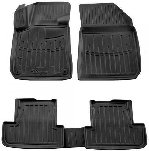 Race Axion Set of Front and Rear Mats 5pcs Tray Type for Peugeot 308 2013-2021 Black