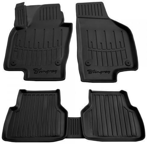 Race Axion Set of Front and Rear Mats 5pcs Tray Type for Volkswagen Tiguan 2007-2015 Black