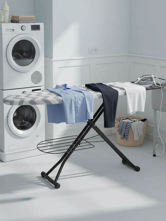 Relaxdays Foldable Ironing Board for Steam Iron 132x33cm