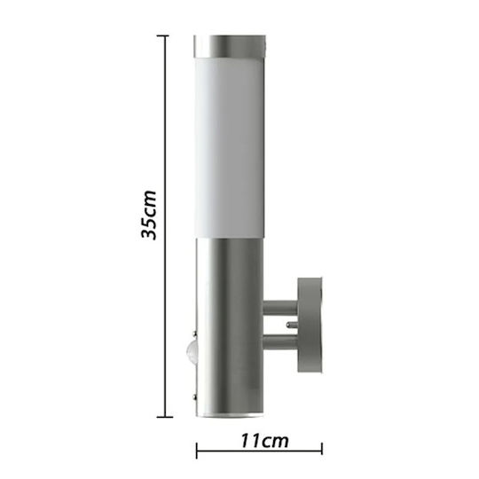 vidaXL Επιτοίχιο Εξωτερικό Φωτιστικό E27 IP44 8.5x11x35εκ.