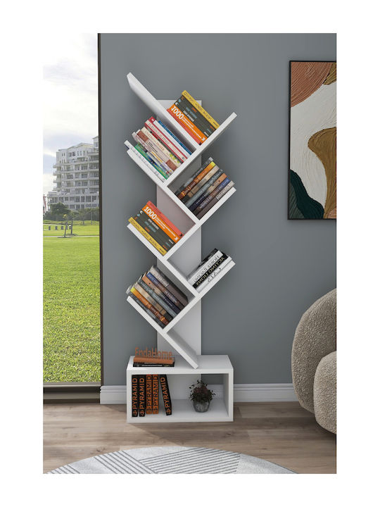 White Bookcase 40x21x140cm