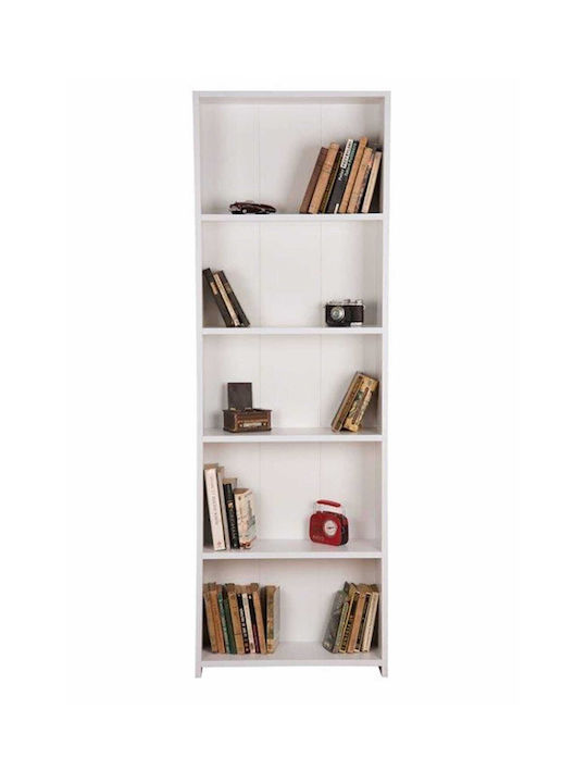 White Bookcase 56x20x169cm