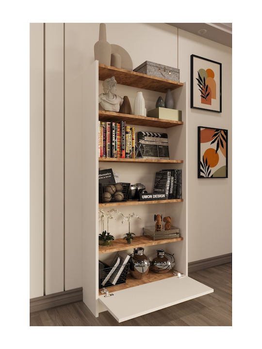 Bibliothek Atlanticα Beige 65x25x150cm