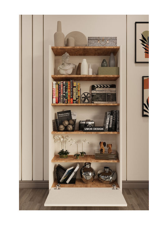 Bibliothek Atlanticα Beige 65x25x150cm