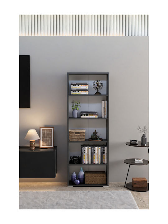 Gray Bookcase 56x20x150cm