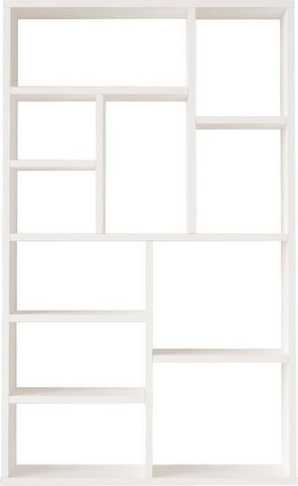 Bücherregal Weiß 75x22x123cm