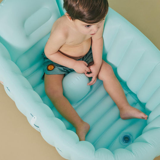 Miniland Aufblasbares Baby Badewanne Türkis
