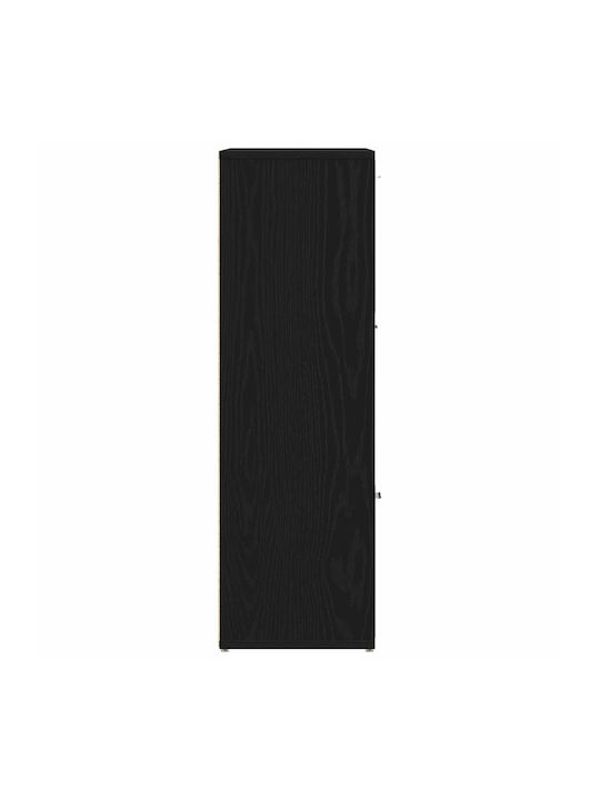 Black Oak Bookcase 90x28x90cm