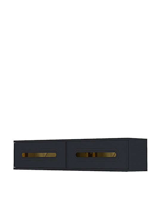 Gray TV Stand L120xD30xH26cm