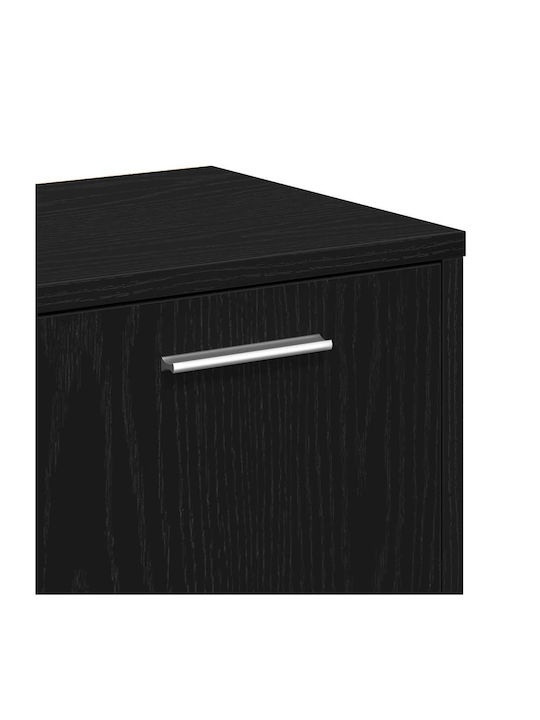 Black Oak Bookcase 90x28x90cm