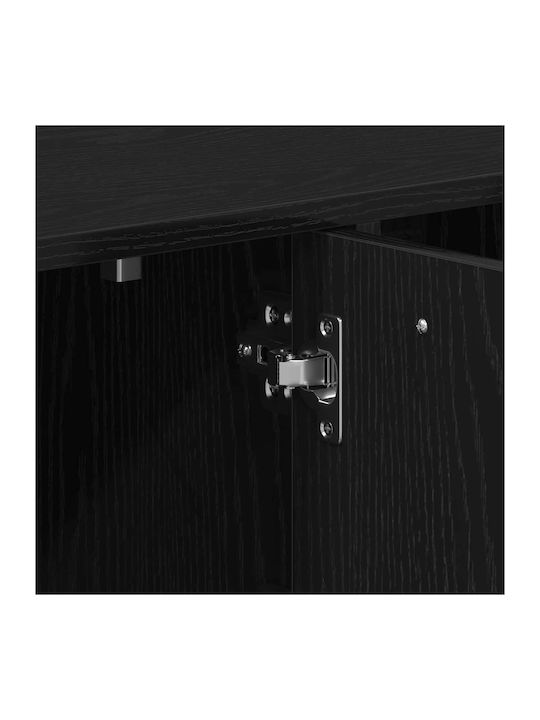 Black Oak Bookcase 90x28x90cm