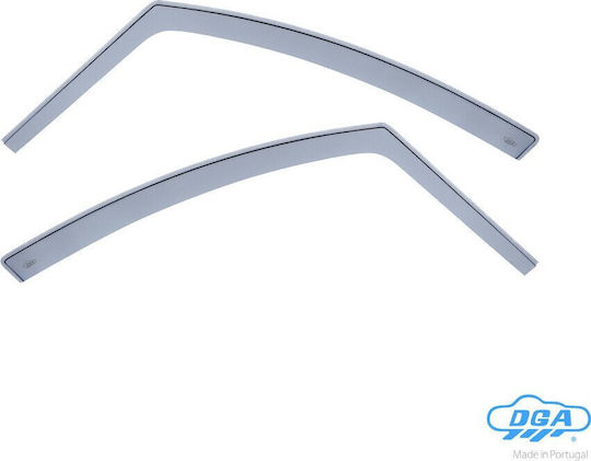 DGA Set of Windbreakers Front Car Dark Fime for Renault Modus 2004+ 2pcs
