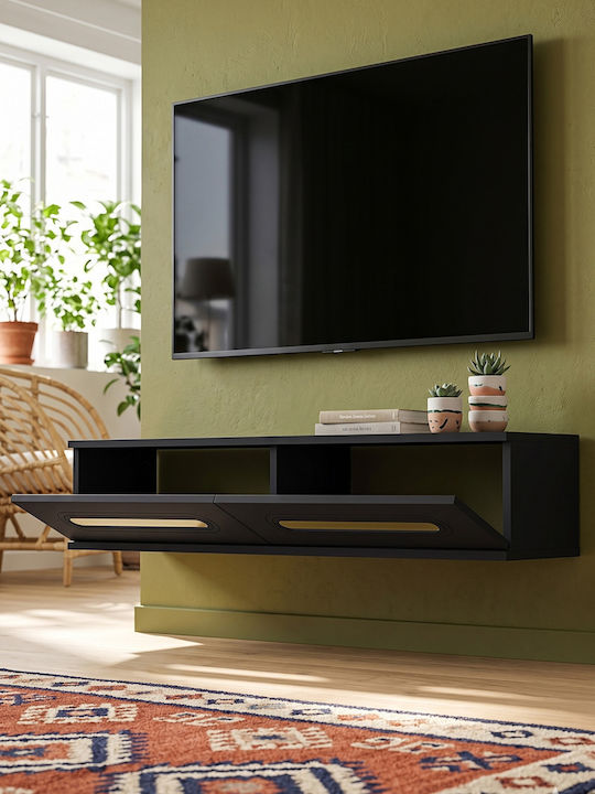 Gray TV Stand L120xD30xH26cm