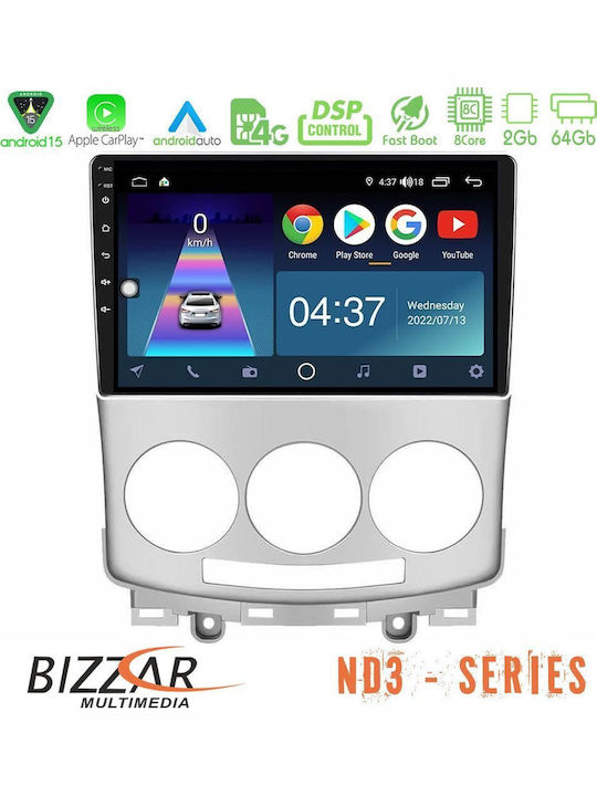 Bizzar Car Audio System for Mazda 5 2004-2010 Bluetooth USB WiFi GPS Apple CarPlay Android Auto with 9" Touch Screen