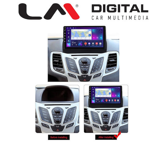 LM Digital Автомобилна Аудио Система За Ford Fiesta 2008>2017 Bluetooth USB Вграден Wi-Fi GPS Apple CarPlay Android Auto