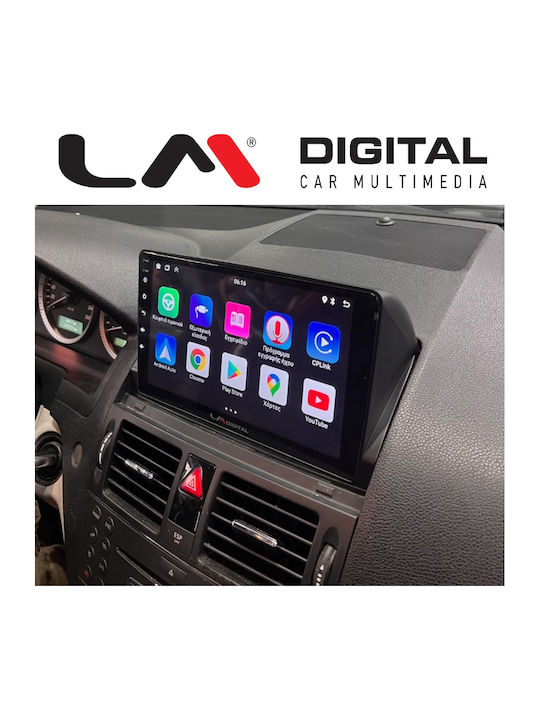 LM Digital Ηχοσύστημα Αυτοκινήτου για Mercedes-Benz C Class 2007>2011 (Bluetooth/USB/WiFi/GPS/Apple-Carplay/Android-Auto)