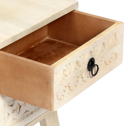 Шкаф За Телевизор От Масивно Дърво Манго 110x30x44см