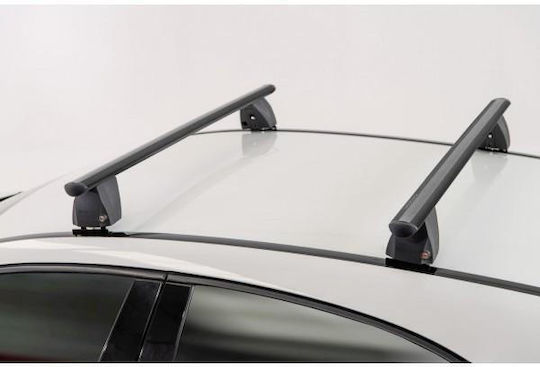 Menabo Aluminum Car Roof Bars Delta M Black 123 Cm Roof Rack Set Black Color Protective End Caps Simple Roof-2 Pieces 12500/mb 12500/mb