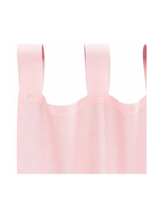 vidaXL Set Curtains Window With Tab Tops Light Pink 140x175cm
