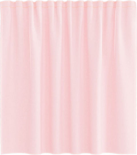 vidaXL Set Vorhänge Fenster mit Obere Registerkarte Voile Hellrosa 140x140cm