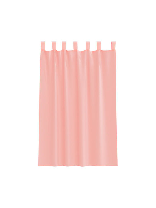 vidaXL Set Curtains Window With Tab Tops Pink 140x175cm