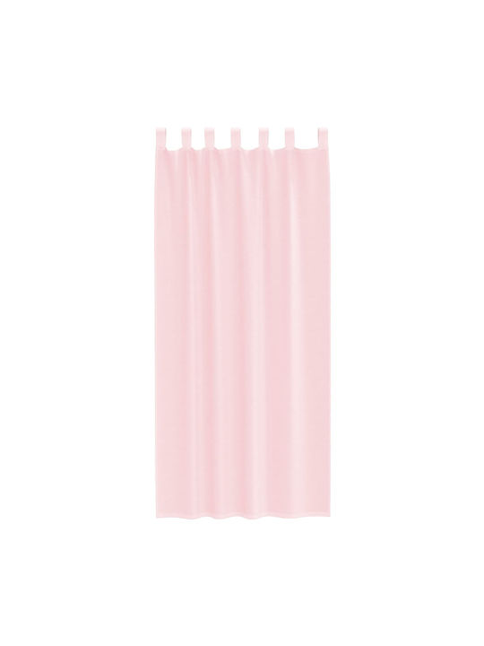 vidaXL Set Perdele de Fereastră cu Bretele Roz Deschis 140x225cm