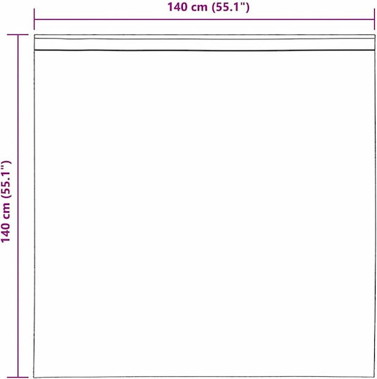 vidaXL Set Vorhänge Fenster mit Obere Registerkarte Voile Hellrosa 140x140cm