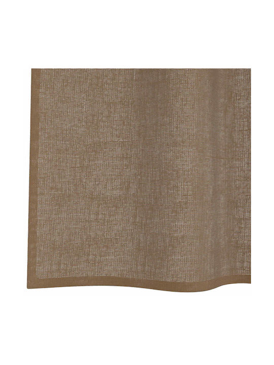vidaXL Set Perdele cu Bretele Maro Deschis 140x260cm