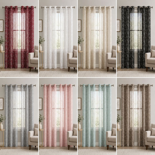 My Home Luxury Perdea cu Bandă Ecru 280x270cm