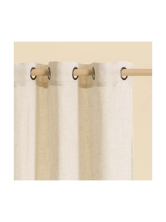 Premier Perdea cu Capse Marilu Ecru 140x260cm