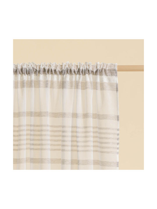 Premier Κουρτίνα με Τρέσα Aria Brown 140x270εκ.