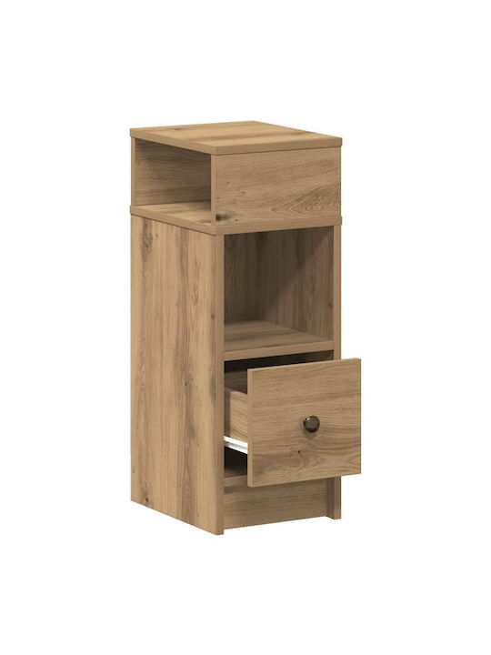 Wooden Brown Bedside Table 25x31x66cm