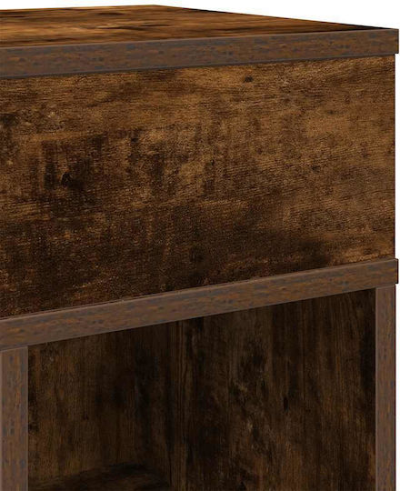 Κομοδίνα Ξύλινα Καφέ 2τμχ 25x31x66cm