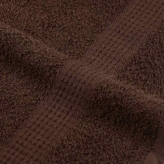 vidaXL Bath Towel Set 4pcs 30xcm Brown Weight 360gr/m²