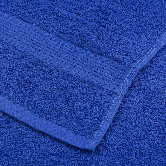 vidaXL Πετσέτα Χεριών Μπλε 2τμχ Βάρους 360gr/m²