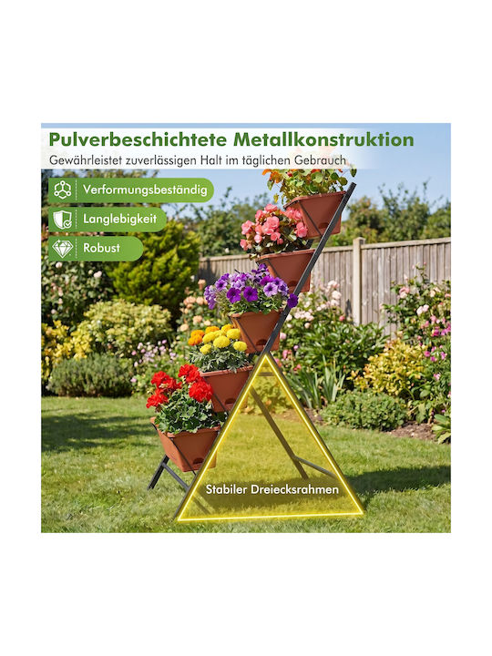 Costway Planter Box Din Plastic Roșu Costway Planter Box Din Plastic Roșu