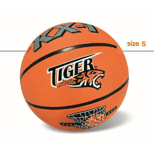 Startoys Rubber Size 5 Kids Ball Basketball Orange 29cm.