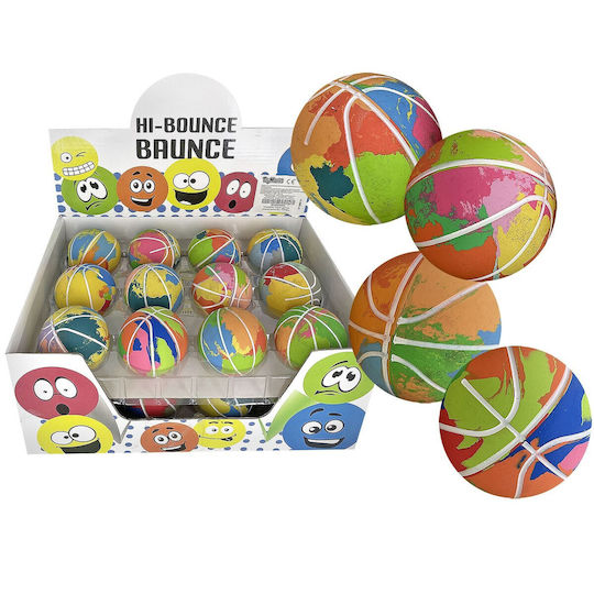 Μπαλάκι Λαστιχένιο Φουσκωτό Ø6cm Toymarkt 913583 24τμχ