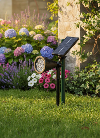 Optonica Spiked Solar Light 1.5W 60lm Warm White 3000K with Photocell IP65