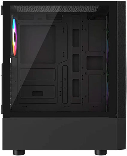Krux Vako Pro Gaming Midi Tower Κουτί Υπολογιστή με Πλαϊνό Παράθυρο και ARGB Φωτισμό Μαύρο