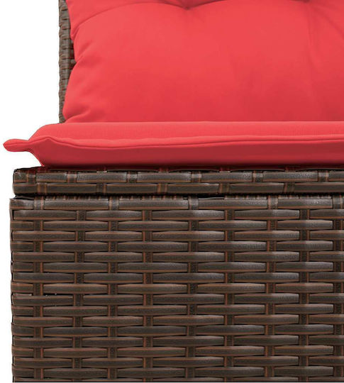 Garten- und Outdoor-Möbelsets 7 Stück Braune mit Kissen