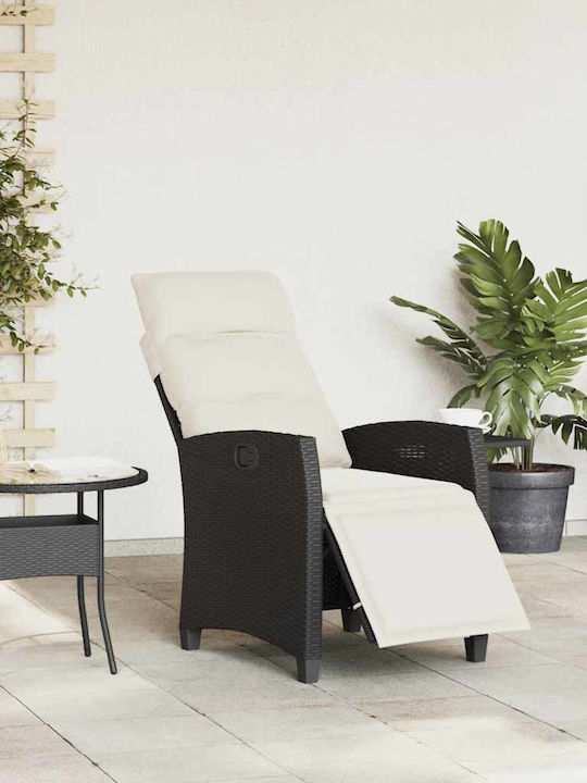 Gartenstühle Rattan Schwarze mit Kissen