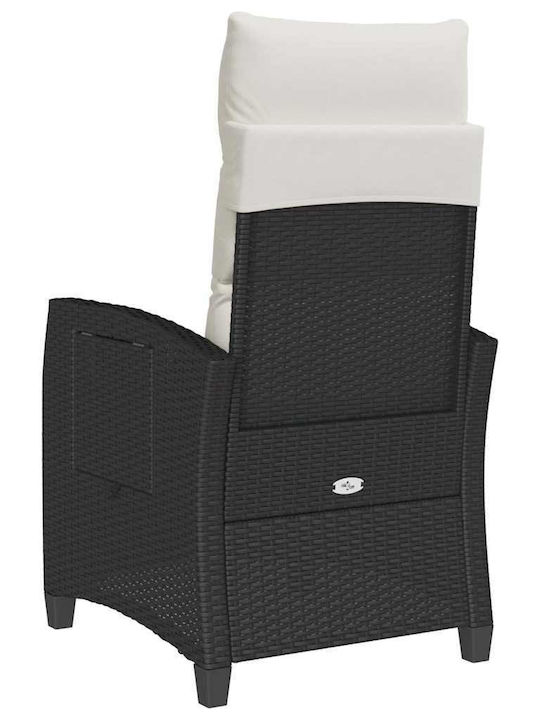 Gartenstühle Rattan Schwarze mit Kissen