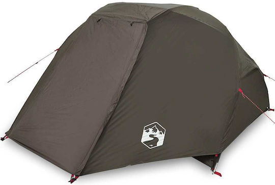 vidaXL Fishing Tent Brown for 5 People