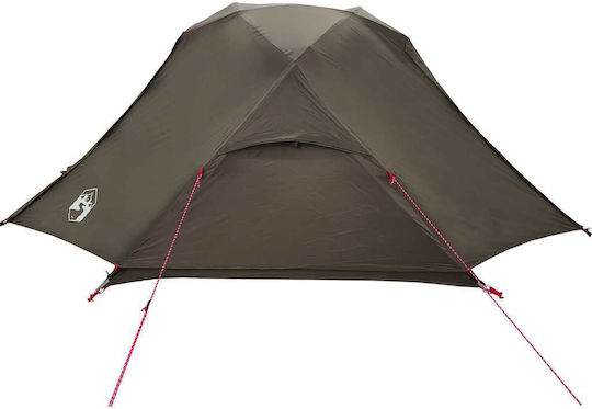 vidaXL Fishing Tent Brown for 3 People