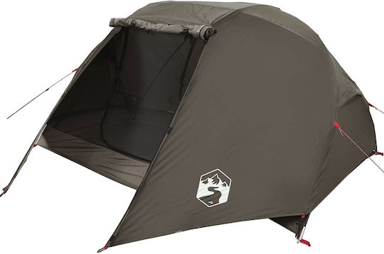vidaXL Fishing Tent Brown for 5 People