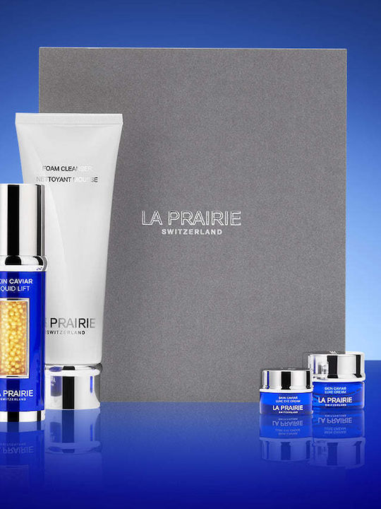 Caviar Essential Hautpflege-Set für Feuchtigkeitsspendende Gesichtsreinigung und Festigung 4 Stück
