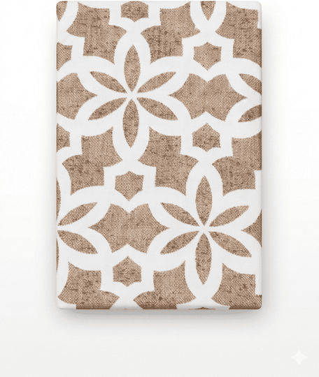 Isadore Lorraine Tribal Ημίδιπλο 120x200+30εκ. με Λάστιχο Μπεζ
